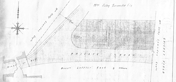 Plan of gymnasium site